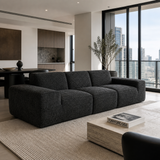 Kubus 3-Seater Sofa – Charcoal