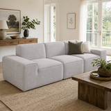 Kubus 3-Seater Sofa – Silver