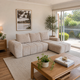 Rhythm Modular Sofa with Right Chaise – Golden Wheat