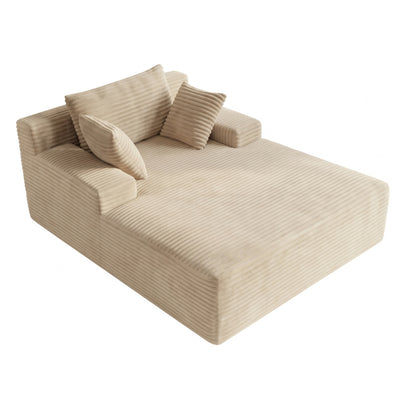 Soma Chaise Lounge Sofa – Camel Corduroy
