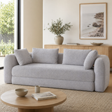 Sunday Sofa Bed – Silver Grey Bouclé